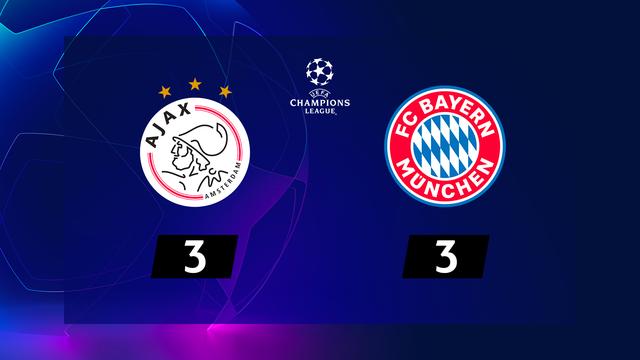 6e journée, Ajax Amsterdam - Bayern Munich (3-3): le résumé de la rencontre