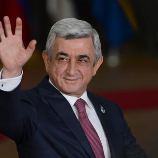 Serge Sarkissian en novembre 2017, lorsqu'il était encore président de l'Arménie. [Sputnik/AFP - Alexey Vitvitsky]