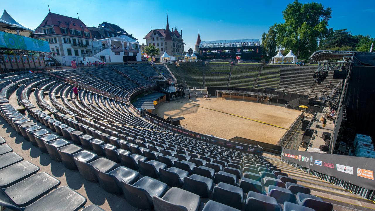 L'existence des festivals fragilisés n'est plus menacée à Avenches. [Keystone - Maxime Schmid]