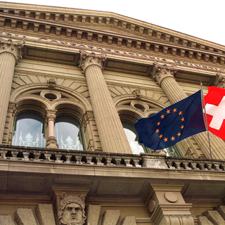 Tout est imaginable dans le débat sur l'avenir des relations Suisse-UE. [Keystone - Alessandro della Valle]