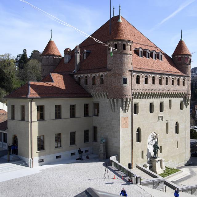 Le Château Saint-Maire à Lausanne, siège du gouvernement vaudois. [Keystone - Laurent Gilliéron]