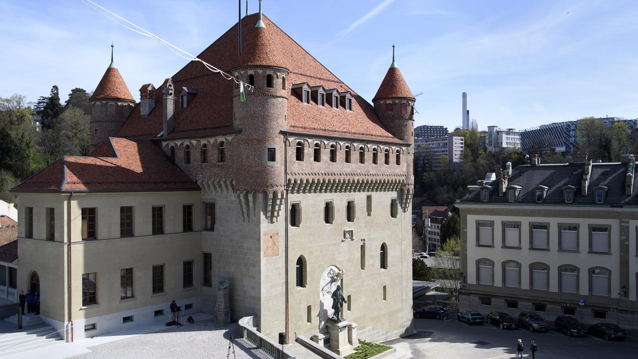 Le Château Saint-Maire à Lausanne, siège du gouvernement vaudois. [Keystone - Laurent Gilliéron]