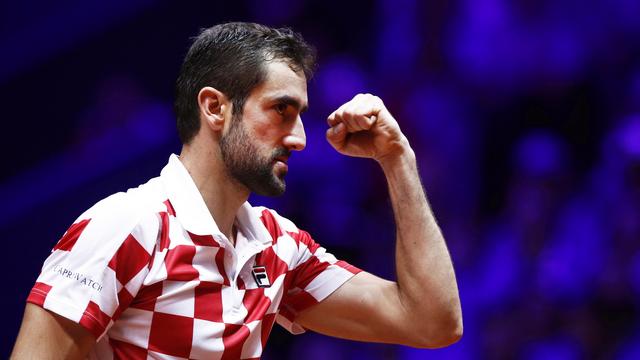 Marin Cilic a apporté le deuxième point à la Croatie. [Yoan Valat]