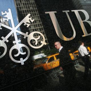 Un immeuble d'UBS au coeur de New York. [AP/Keystone - Mark Lennihan]