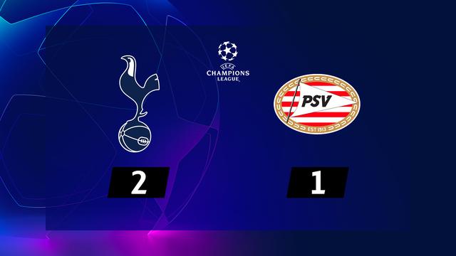 4e journée, Tottenham - PSV Eindhoven (2-1): le résumé de la rencontre