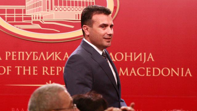 Le Premier ministre macédonien Zoran Zaev annonce le nouveau nom de son pays. [Reuters - Ognen Teofilovski]