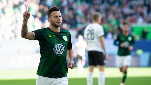 Steffen a inscrit son deuxième but de la saison en Bundesliga. [Keystone - /Swen Pförtner]