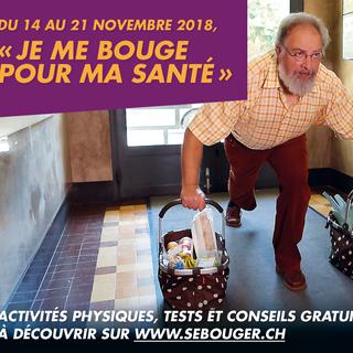 Affiches de la campagne "Je me bouge pour ma santé". [www.sebouger.ch]