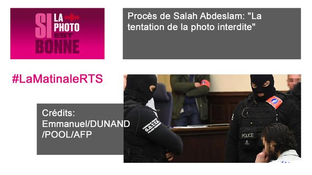 Procès de Salah Abdeslam: "La tentation de la photo interdite". [AFP - Emmanuel Dunand Pool]