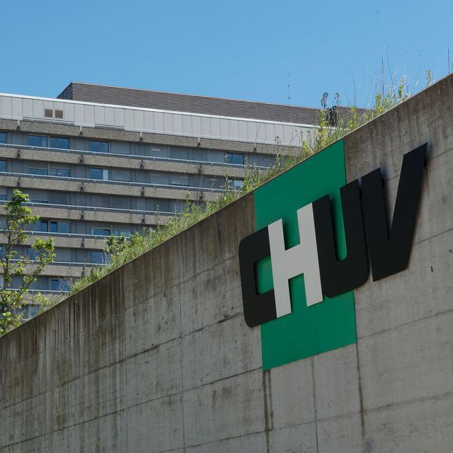 Vue extérieure du CHUV de Lausanne en juin 2014. [Keystone - Sandro Campardo]