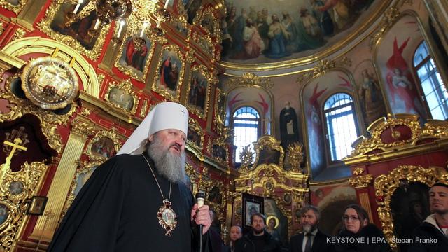 A Kiev, le monastère disputé entre l’Eglise russe et l’Eglise ukrainienne. [EPA/Keystone - Stephan Franko]