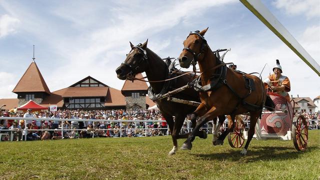 Le Marché-Concours de Saignelégier (ici, en 2011). [Keystone - Peter Klaunzer]