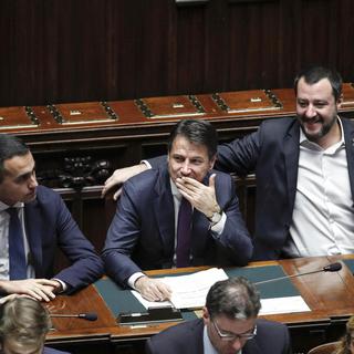 La Lega semble avoir l'ascendant dans le gouvernement de coalition italien. [ANSA via AP/Keystone - Giuseppe Lami]