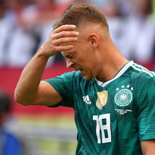 La frustration de Joshua Kimmich après l'élimination de l'Allemagne le 27 juin 2018. [AFP - Frank Hoermann]