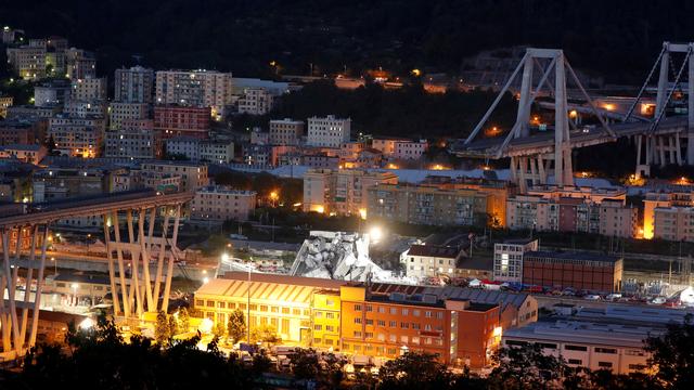 Le pont Morandi à Gênes, le 14 août 2018. [reuters - Stefano Rellandini]