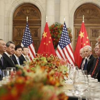 La rencontre très attendue entre Donald Trump et Xi Jinping s'est tenue à Buenos Aires. [Keystone - Pablo Martinez Monsivais]