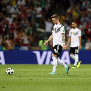 L'Allemagne n'avait jamais quitté un Mondial avant les quarts de finale depuis 1954. [Friedemann Vogel]