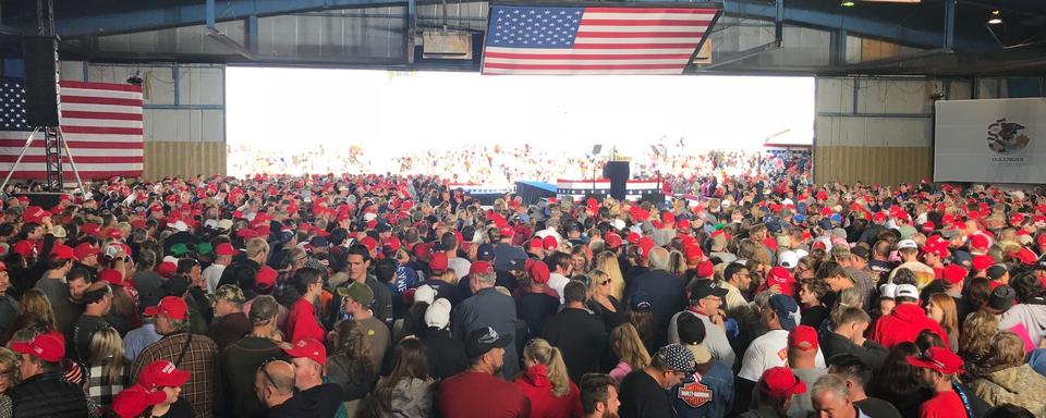 Meeting de Trump en Illinois. [RTS - Raphaël Grand]