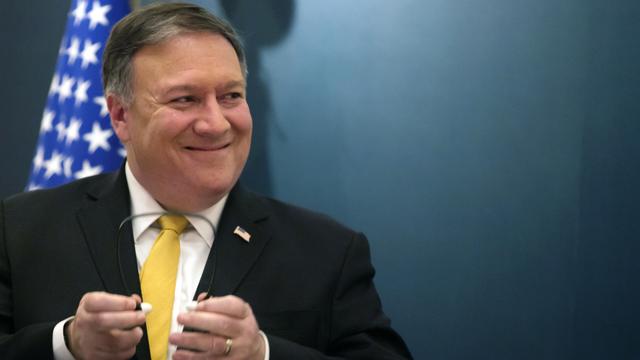 Le nouveau secrétaire d'Etat américain Mike Pompeo, à Ryad, en Arabie saoudite, ce 29 avril 2018. [AP Photo - Amr Nabil]