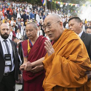 Le dalaï-lama est arrivé en terres zurichoises vendredi. [Keystone - Ennio Leanza]