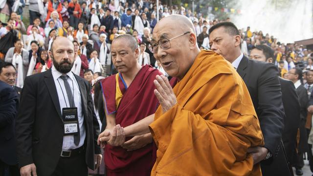Le dalaï-lama est arrivé en terres zurichoises vendredi. [Keystone - Ennio Leanza]