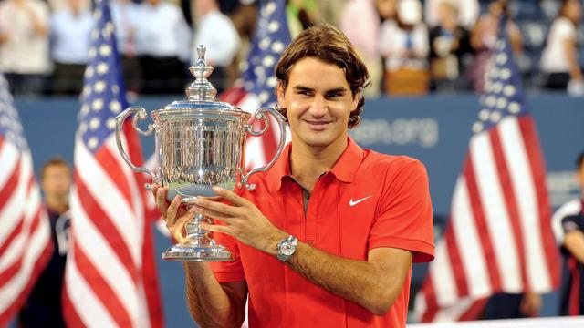 Roger Federer aimerait bien s’offrir un nouveau Grand Chelem à New York, dix ans après sa dernière victoire, en 2008. [Keystone - Jason Szenes - EPA]