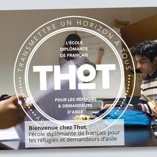 Capture d'écran du site web de l'association française Thot [www.thot-fle.fr]