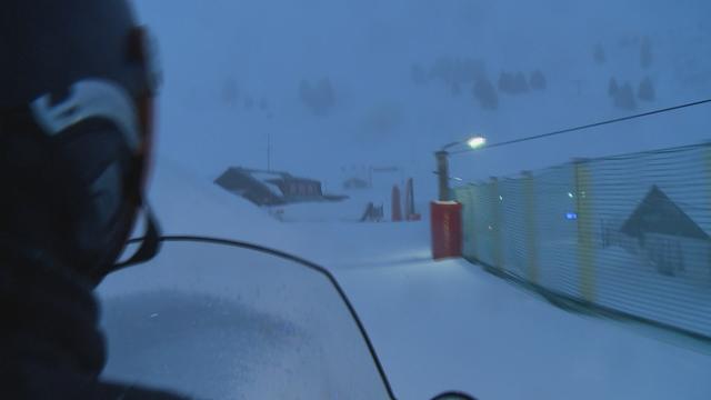 La station de Villars (VD) au petit matin mercredi. [RTS - DR]