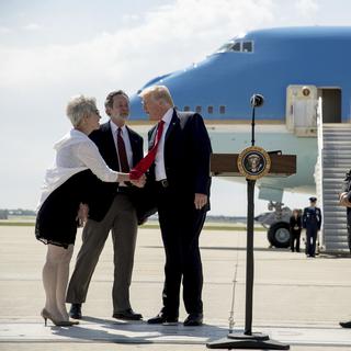 Le président Donald Trump en visite à Milwaukee. [AP Photo/Keystone - Andrew Harnik]