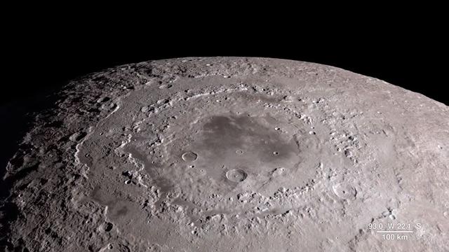 Une image du bassin oriental de la Lune capturé par la sonde Lunar Reconnaissance Orbiter (LRO) de la Nasa. [Nasa]