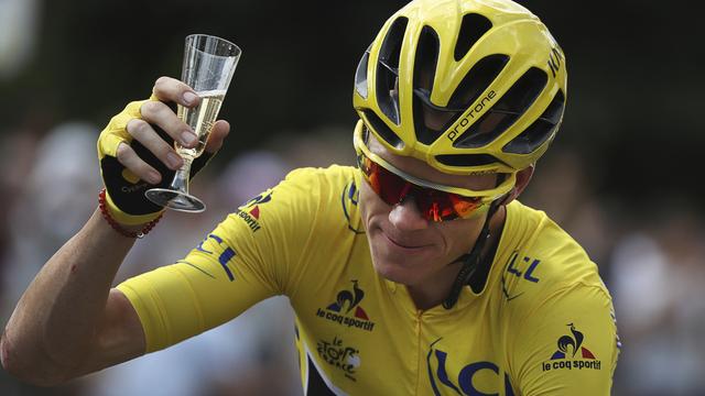 Chris Froome devrait bien pouvoir prendre le départ du Tour de France samedi. [Keystone - Keno Tribouillard]