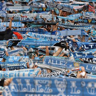 Marée de supporters de l'Olympique de Marseille (OM), photographiés le 26 avril 2018 au stade Vélodrome à Marseille. [AFP - Pascal Guyot]