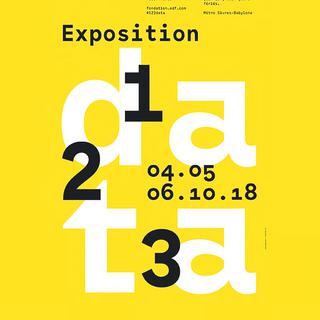 L'affiche de l'exposition "1, 2, 3 data". [fondation.edf.com]