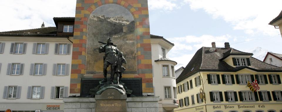 La statue de Guillaume Tell à Altdorf. [Reuters - Arnd Wiegmann]