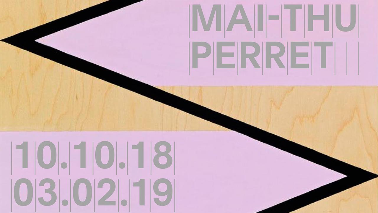 L'affiche de la rétrospective Mai-Thu Perret au Mamco à Genève. [mamco.ch]