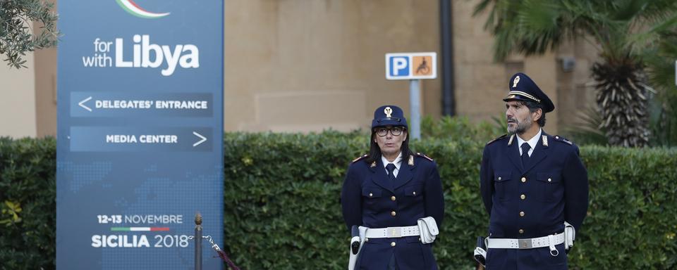 La conférence internationale pour la Libye s'est ouverte lundi à Palerme. [AP Photo/Keystone - Antonio Calanni]