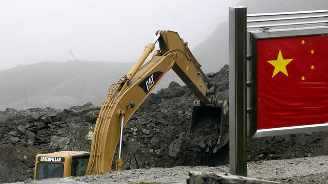 Une construction chinoise à sa frontière avec l'Inde destinée à rouvrir une ancienne route de la soie. [keystone - Tarun Das]