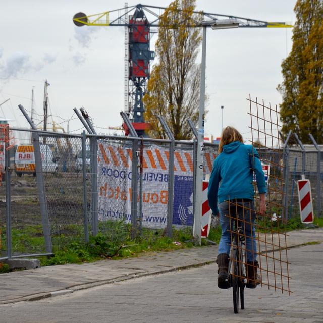 Au cœur d'Amsterdam, sur la rive nord de la rivière Ij, le quartier Buiksloterham, ancien site de chantiers navals, expérimente la ville durable de demain. [RTS - Cerise Maréchaud]