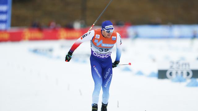 Dario Cologna n'a pas su réitérer sa performance de la veille à Lillehammer. [Geir Olsen]