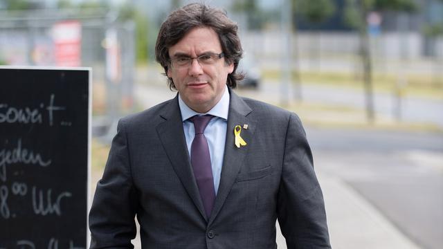 L'ex-leader indépendantiste catalan Carles Puigdemont, le 21 juin 2018 à Berlin.