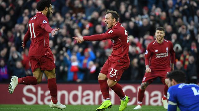 Shaqiri a été bien servi par Salah. [Paul Ellis]