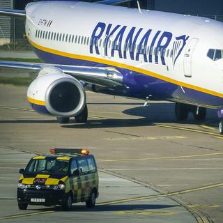 Un avion de la compagnie Ryanair. [EPA/Keystone - Focke Strangmann]