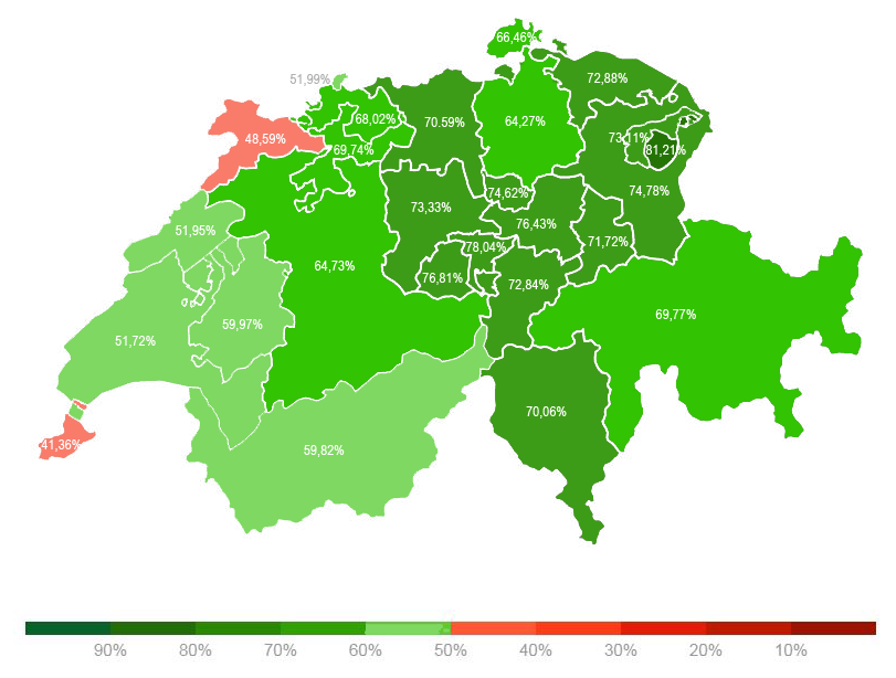 La carte des résultats de la surveillance des assurés.