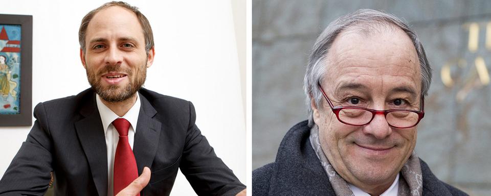 Pierre Bayenet et Charles Poncet. [Keystone - Salvatore Di Nolfi/ean-Christophe Bott]