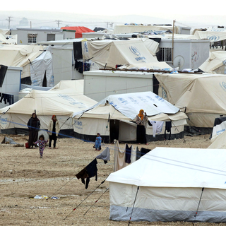 Camp de réfugiés syriens de Zaatari en Jordanie. [AFP - Khalil Mazraawi]