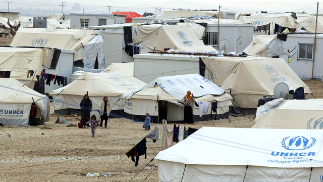 Camp de réfugiés syriens de Zaatari en Jordanie. [AFP - Khalil Mazraawi]