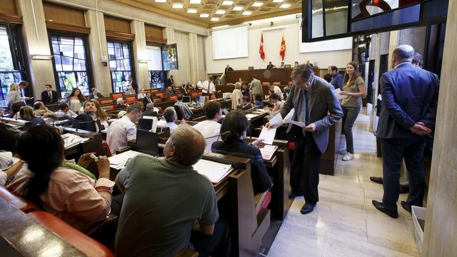 La présidence du Conseil municipal de la Ville de Genève devra se féminiser. [Keystone - Salvatore Di Nolfi]