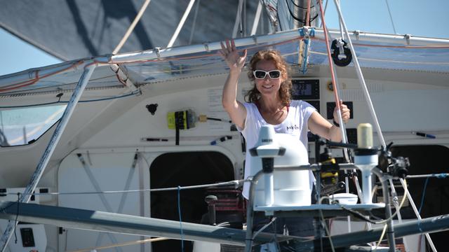 La navigatrice franco-allemande Isabelle Joschke. [AFP - Jean-François Monier]