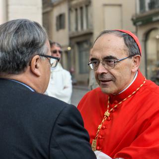 Le cardinal Barbarin, archevêque de Lyon, est accusé de non-dénonciation d'agressions pédophiles dans son diocèse. [NurPhoto/AFP - Nicolas Liponne]