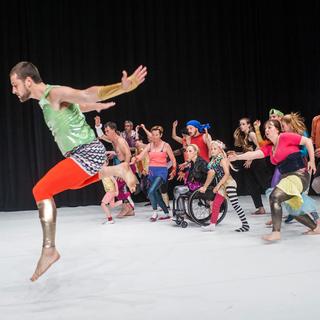 Une photo du spectacle "Gala" du chorégraphe français Jérôme Bel. [batie.ch - Bernhard Müller]